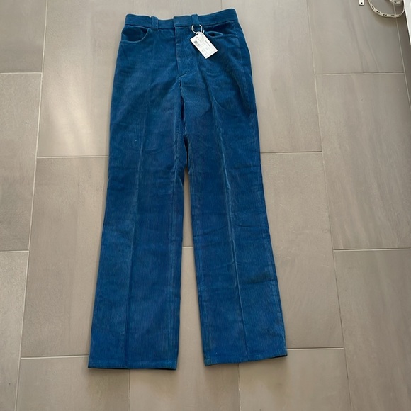 Helmut Lang blue corduroy trouser size 6 - Picture 4 of 17